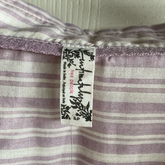 Free People Sleep Mode NWT 100%Cotton Pajama Nightshirt Top Sz-Small