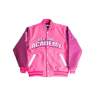 Fresh Prince of Bel-Air Academy Varsity Jacket In Pink