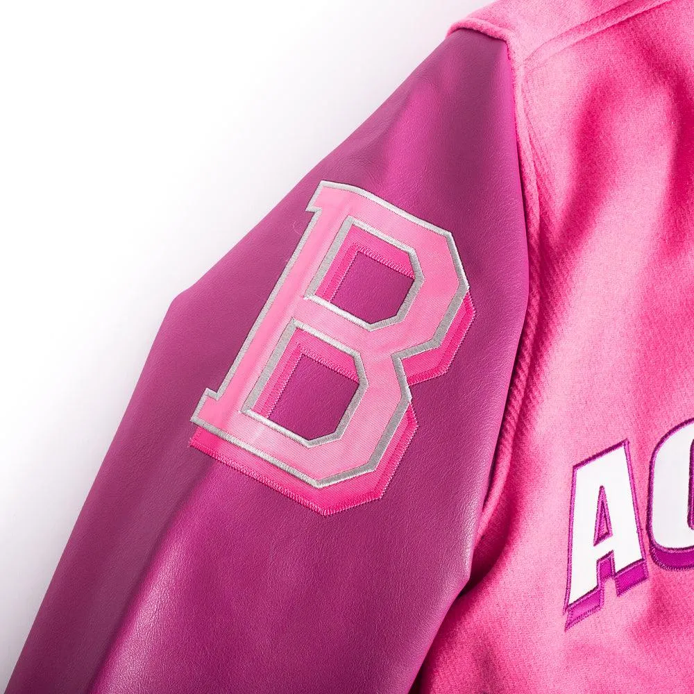 Fresh Prince of Bel-Air Academy Varsity Jacket In Pink
