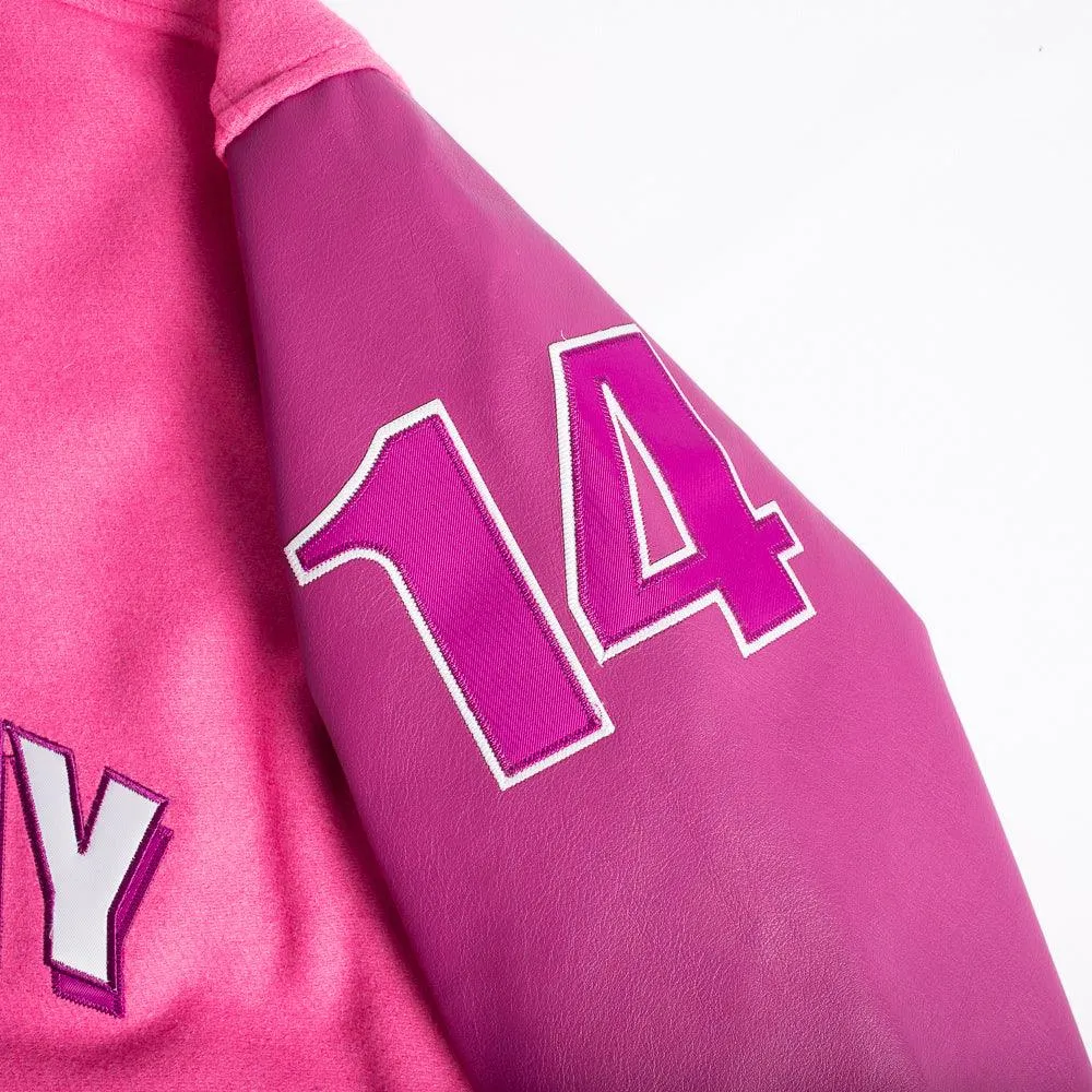 Fresh Prince of Bel-Air Academy Varsity Jacket In Pink