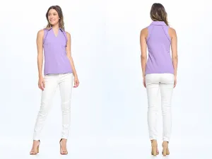 Genesis Sleeveless Polo w/ Ruffle