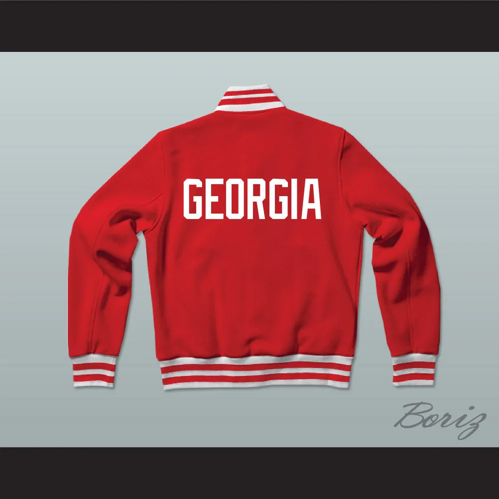 Georgia Varsity Letterman Jacket-Style Sweatshirt