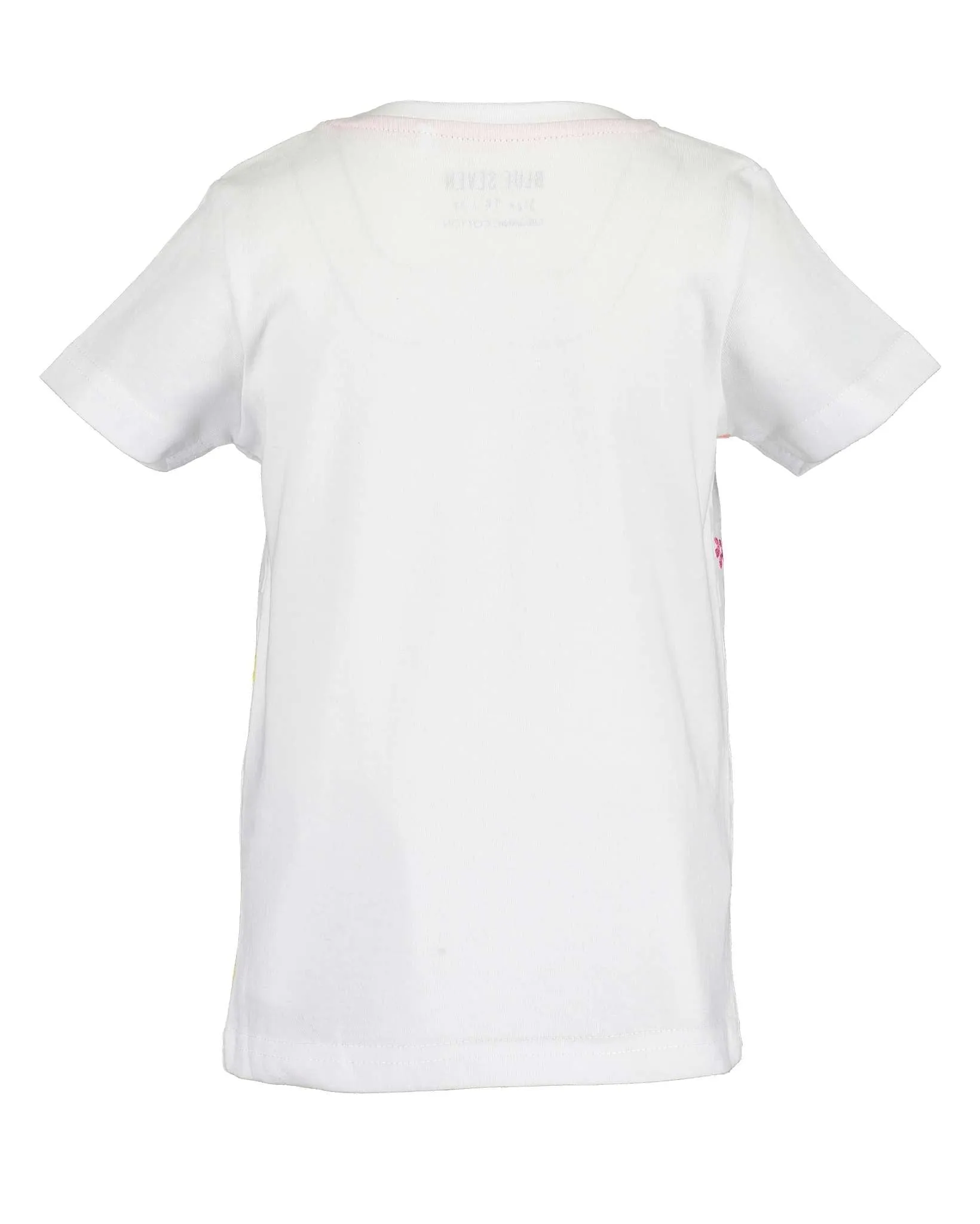 Girls White & Grey Striped Koala T Shirt
