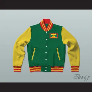 Grenada Varsity Letterman Jacket-Style Sweatshirt