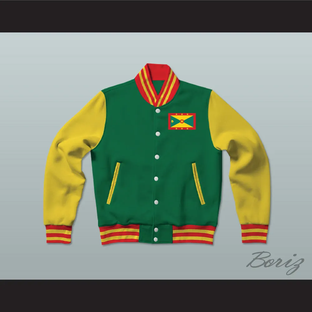 Grenada Varsity Letterman Jacket-Style Sweatshirt
