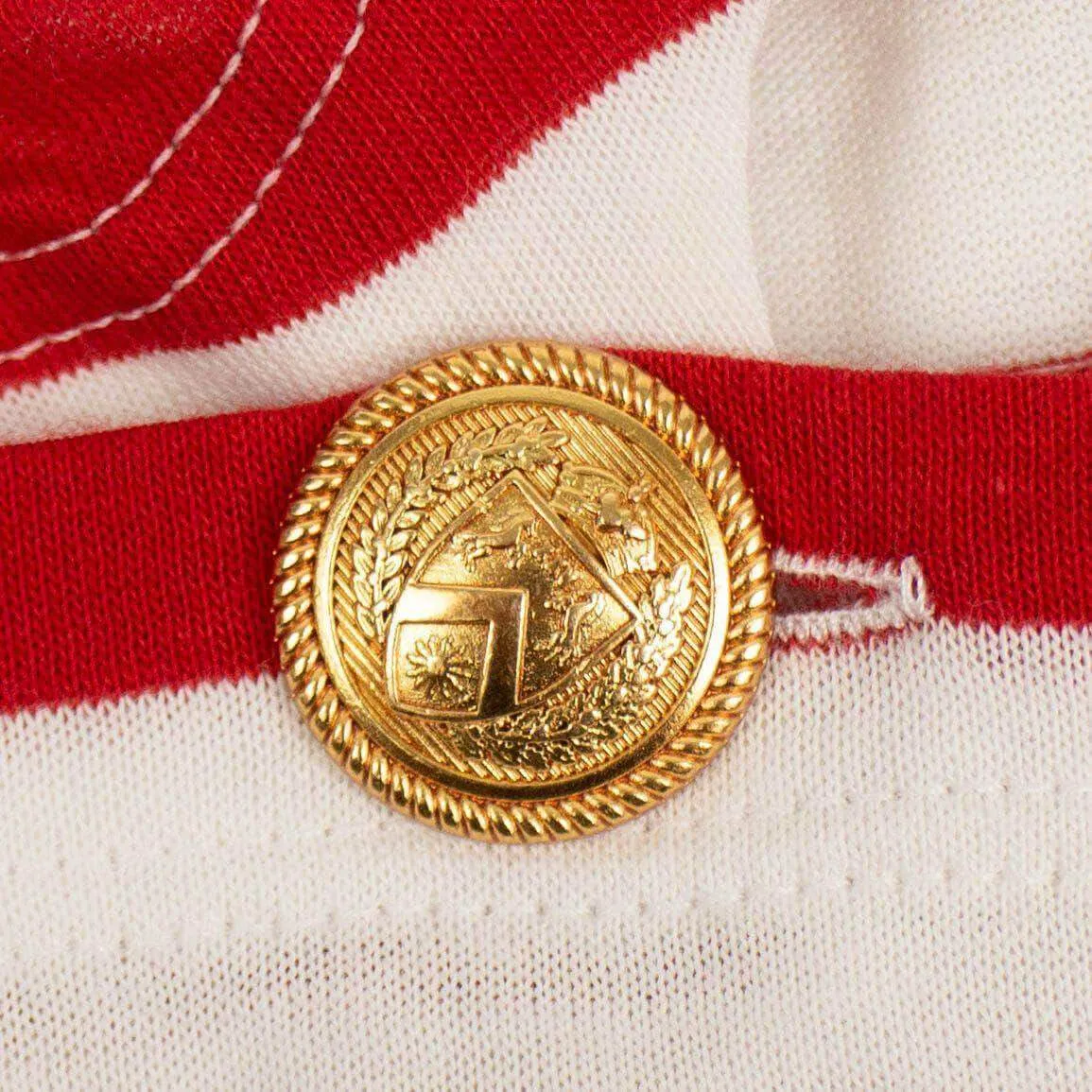 Gucci S/S Striped Pour La Cote D'Azur T-Shirt in Red and White
