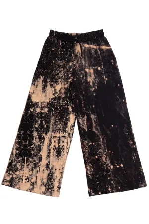 HAND-BLEACHED SEPIA SOTO WIDE LEG JOGGING PANT