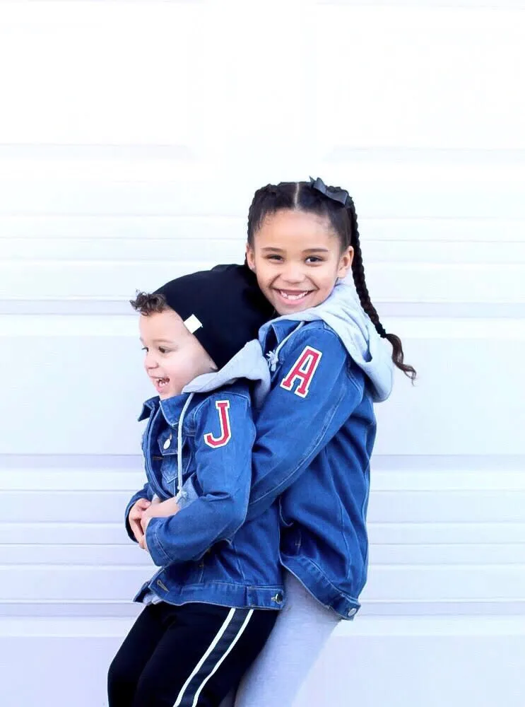 Hayden - "Custom Letter Denim Jacket"