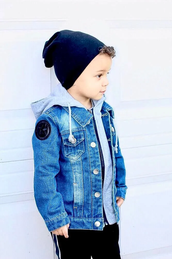 Hayden - "Custom Letter Denim Jacket"