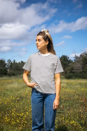 Heavy T-Shirt Jonna Navy-Striped