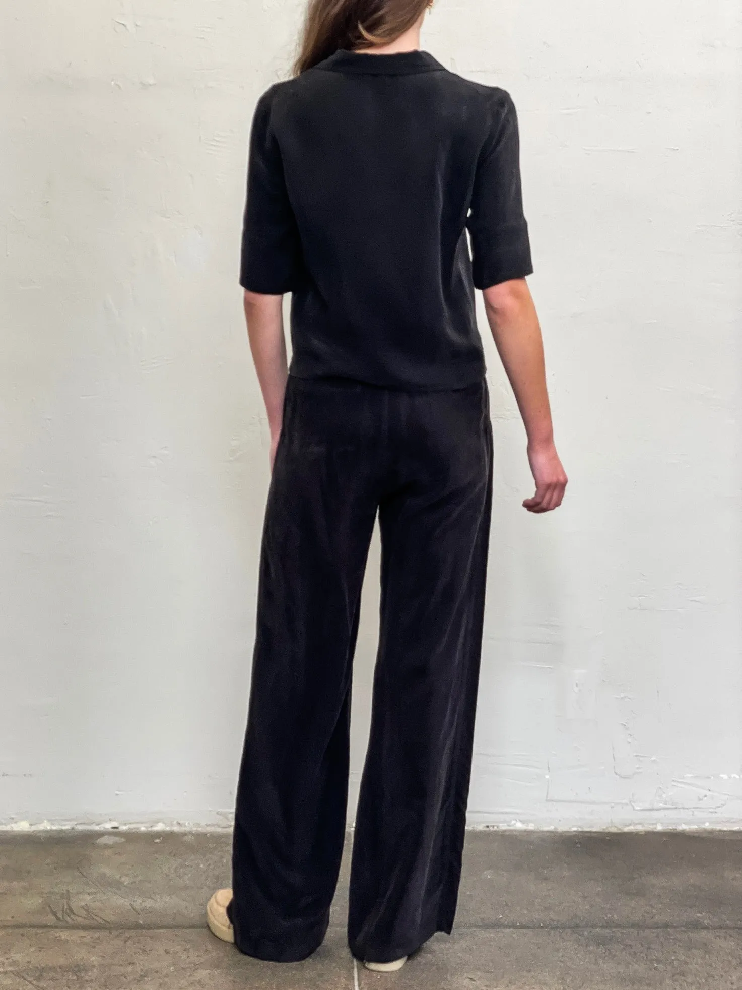 Hepburn Pant in Cupro - Black
