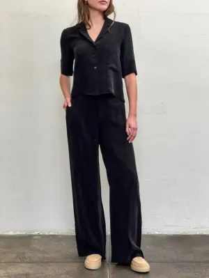 Hepburn Pant in Cupro - Black
