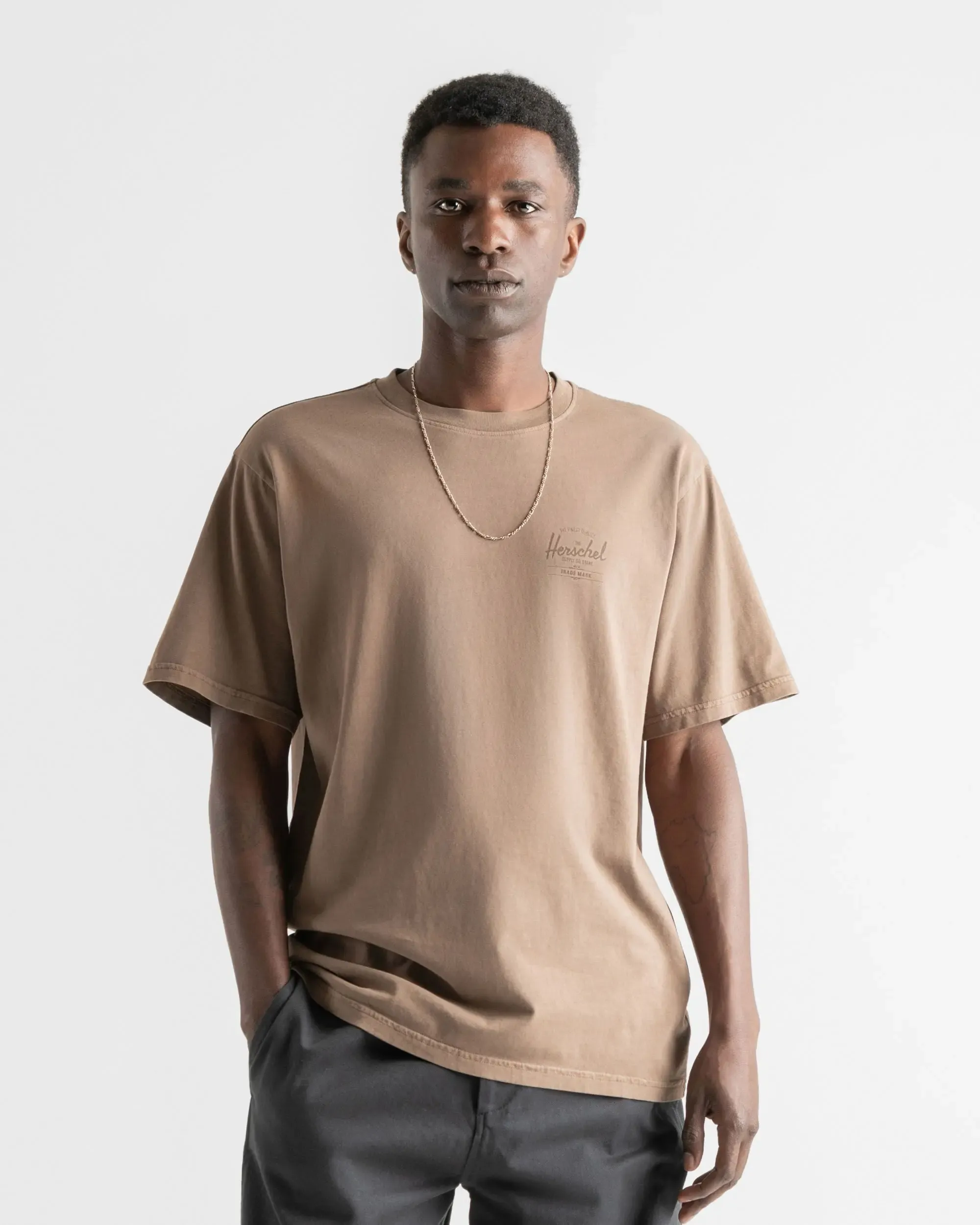 Herschel Men's Pigment Dye Basic Tee