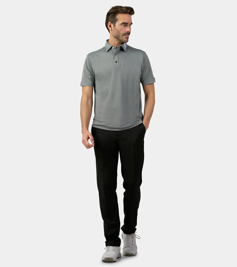HONEYCOMB POLO - GREY