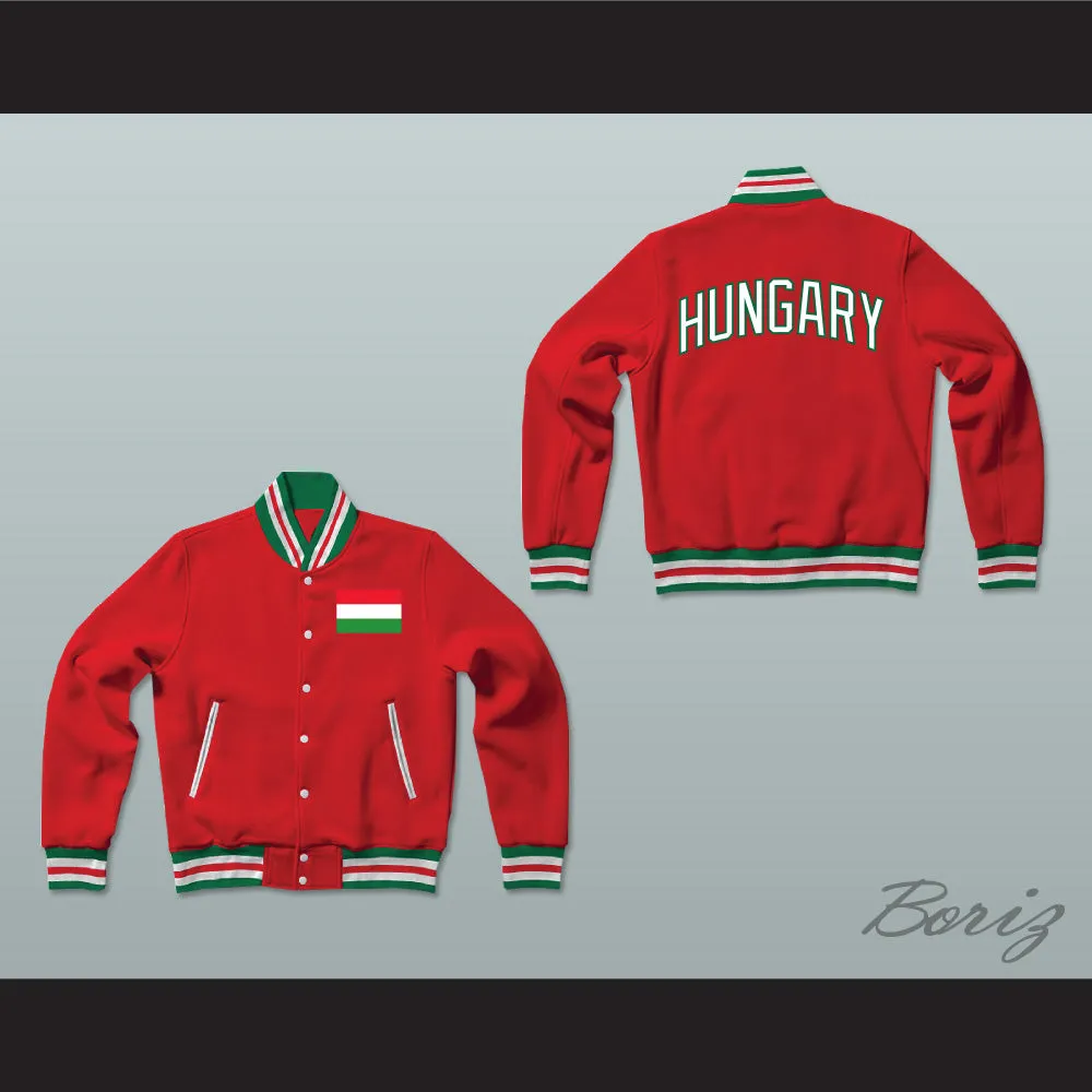 Hungary Varsity Letterman Jacket-Style Sweatshirt