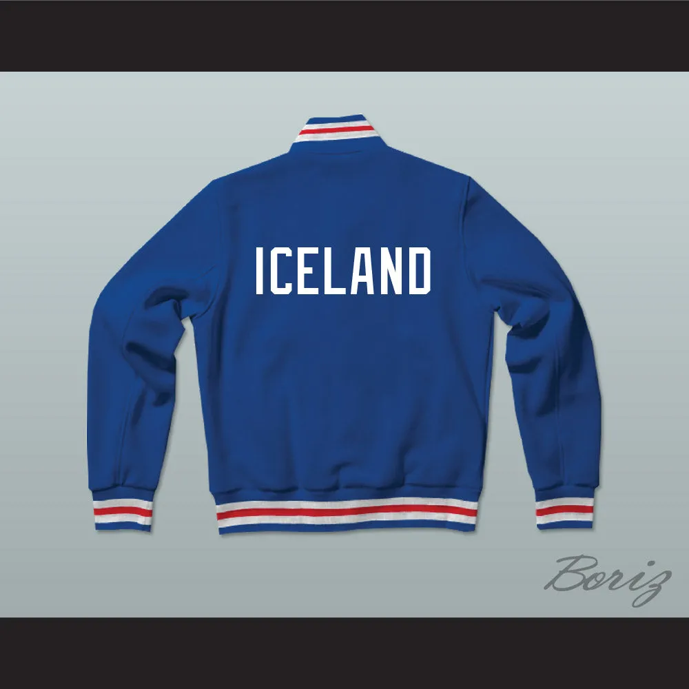 Iceland Varsity Letterman Jacket-Style Sweatshirt