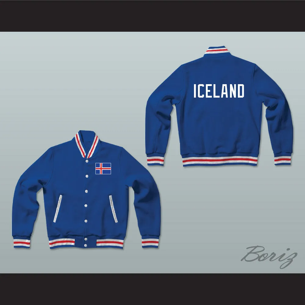 Iceland Varsity Letterman Jacket-Style Sweatshirt