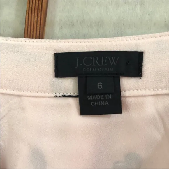 J. Crew Collection Soft Pink Skirt Animal Print Size: 6