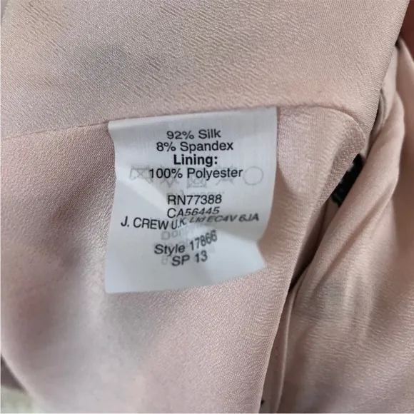 J. Crew Collection Soft Pink Skirt Animal Print Size: 6
