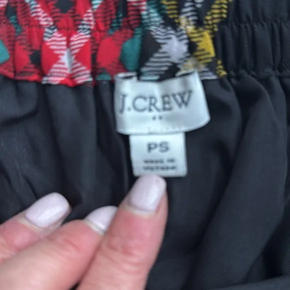 J crew pleated tartan midi skirt. Petite small NWT