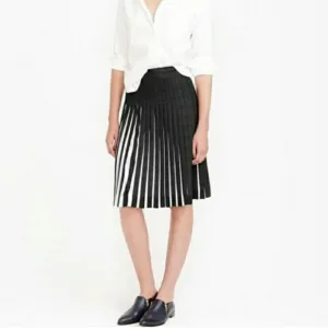 J Crew Stitched Starburst Pleated Skirt | 2