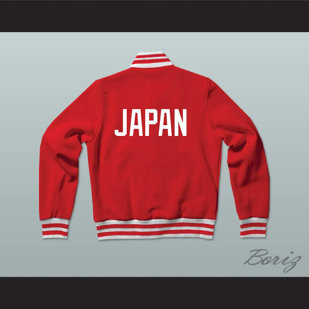 Japan Varsity Letterman Jacket-Style Sweatshirt