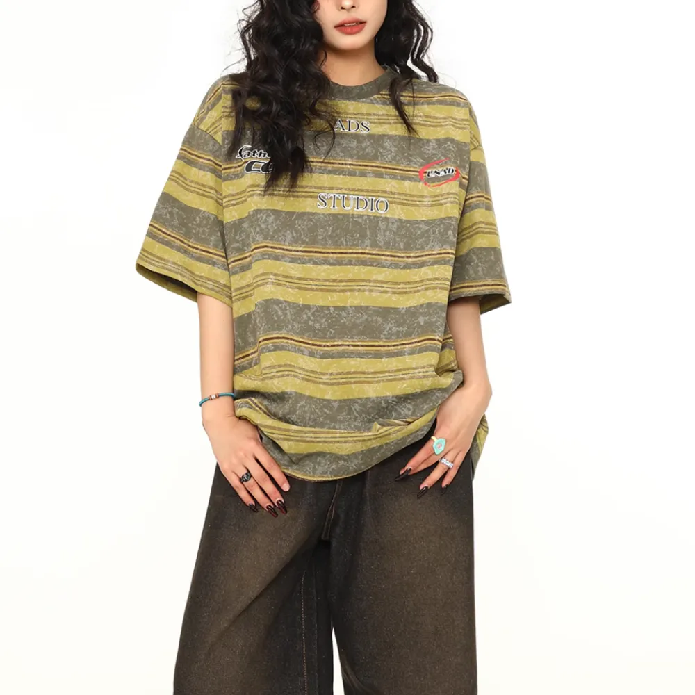 Japanese Vintage Striped T-shirt