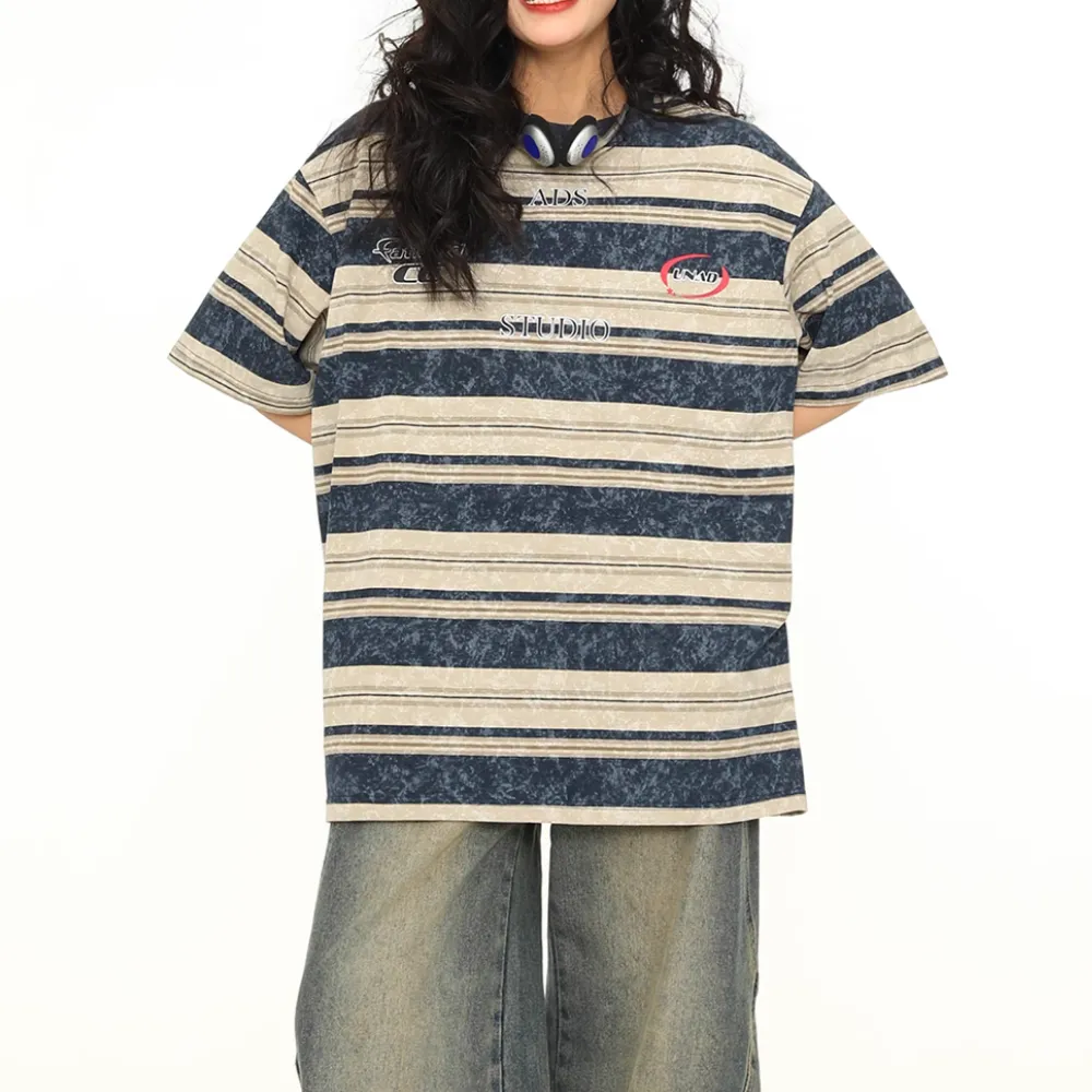 Japanese Vintage Striped T-shirt