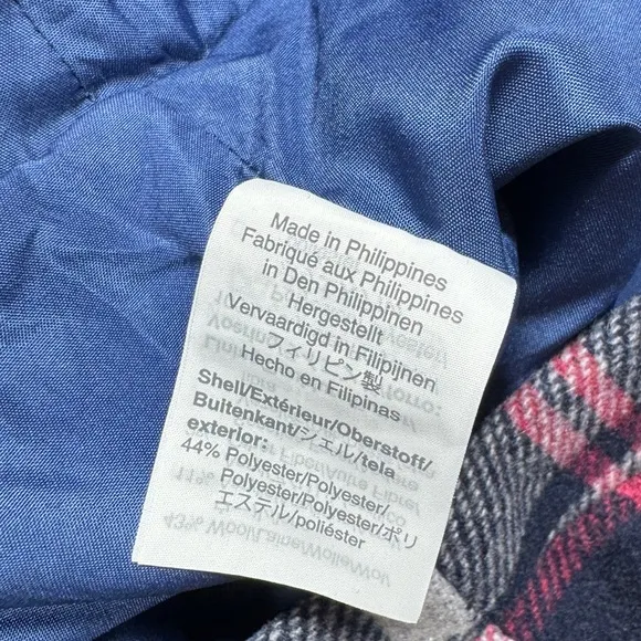 J.Crew Mercantile Wool Blend Tartan Plaid Navy Blue Ruffle Mini Skirt Size 0