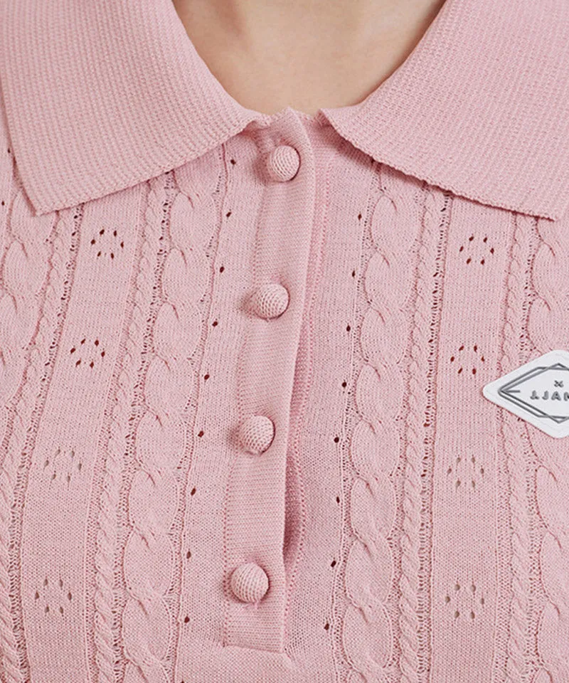 J.Jane Summer SCSI Polo Knit - Pink