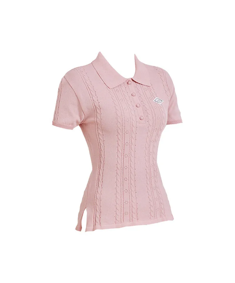 J.Jane Summer SCSI Polo Knit - Pink