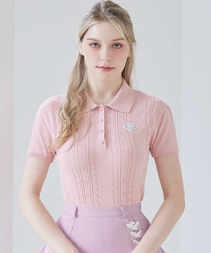 J.Jane Summer SCSI Polo Knit - Pink