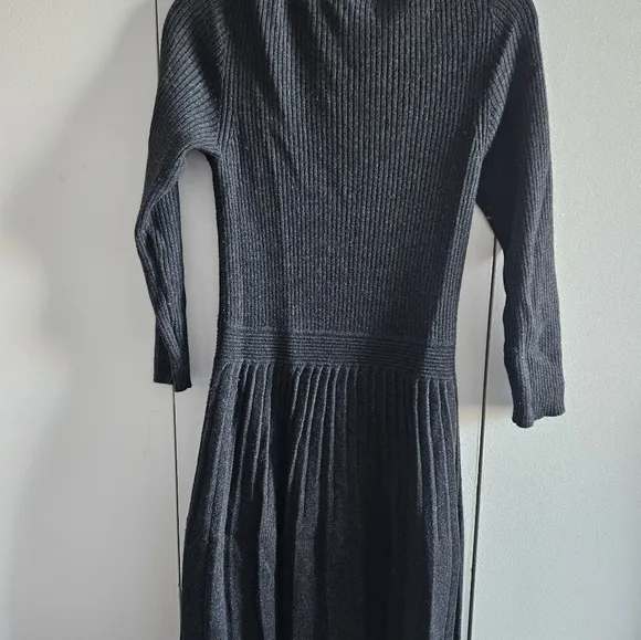 Joie Peronne B Wool Cashmere Long Sleeve Mini Gray Sweater Dress size small