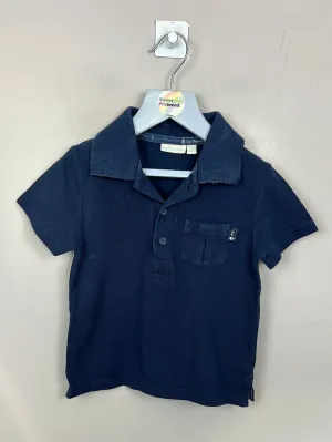 Jojo Maman Bebe Navy Polo 2-3y