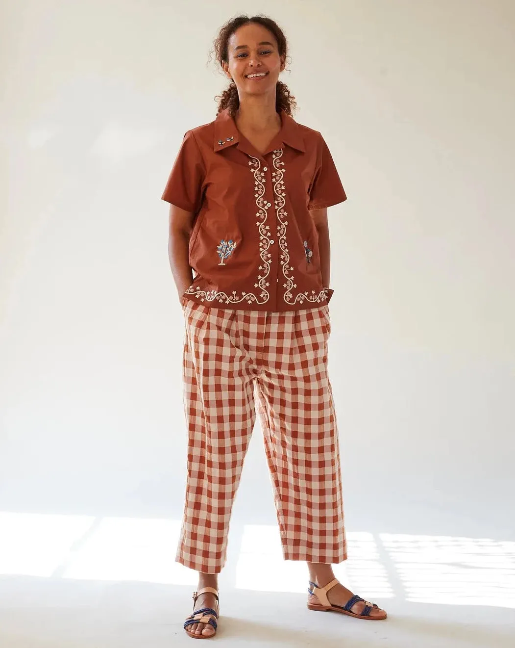 Joseph Pant, Terra Cotta Gingham