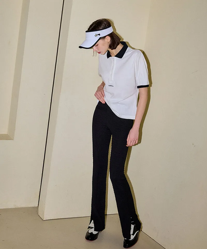 KANDINI Vivid Raglan Polo - Ivory