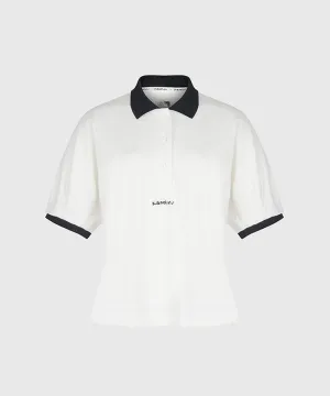 KANDINI Vivid Raglan Polo - Ivory