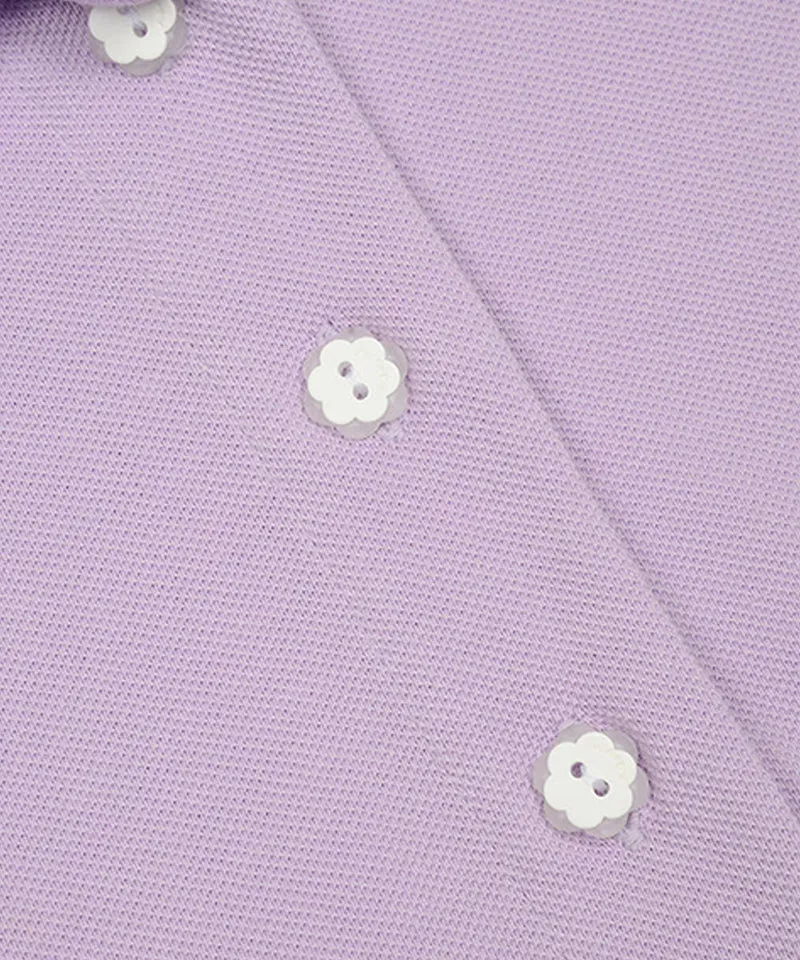 KANDINI Vivid Raglan Polo - Light Purple