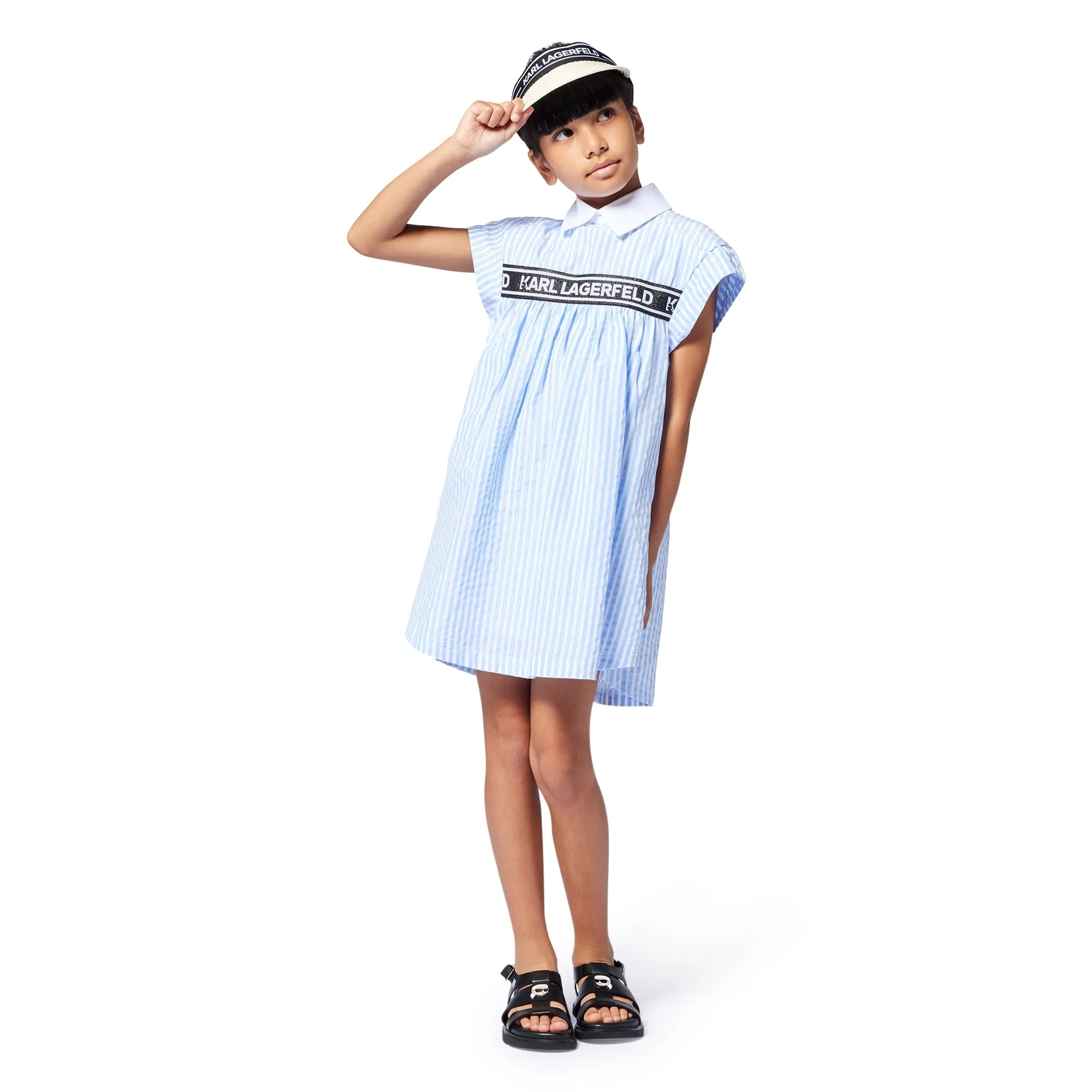 Karl Lagerfeld Striped Shirt Dress