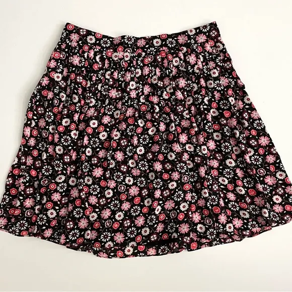 KATE SPADE New York $248 Baja Bound Pleated Mini Casa Flora Floral Skirt Size 12