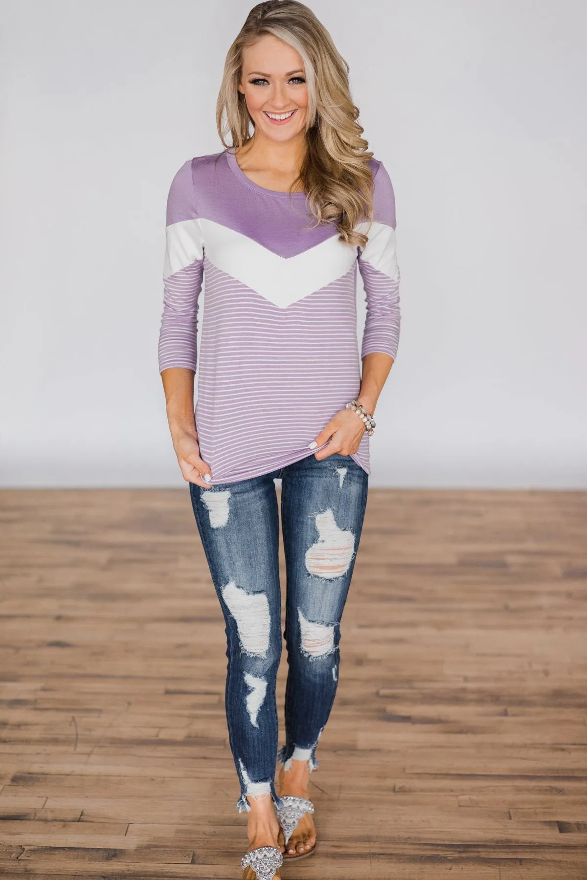 Keeping Promises Top - Lilac