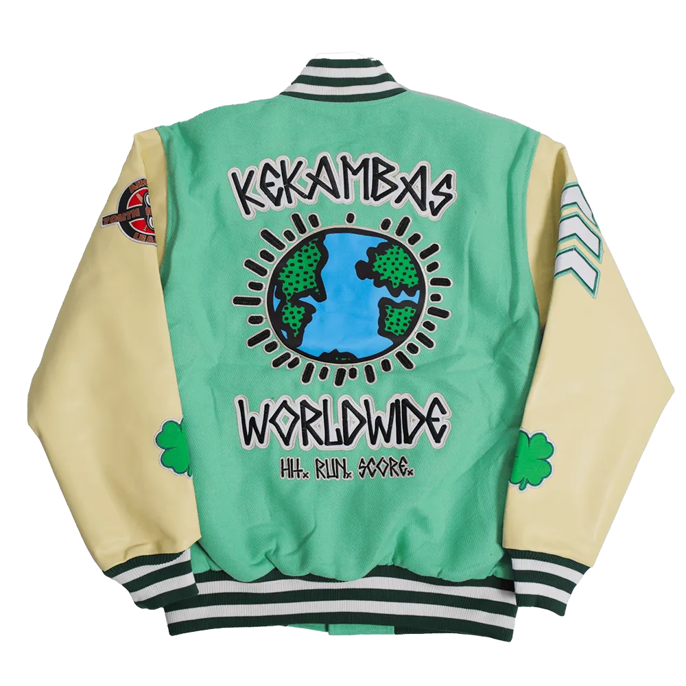 KEKAMBAS WORLDWIDE G BABY VARSITY JACKET