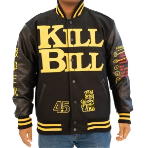 KILL BILL HATTORI HANZO VARSITY JACKET (BLACK/BLACK)