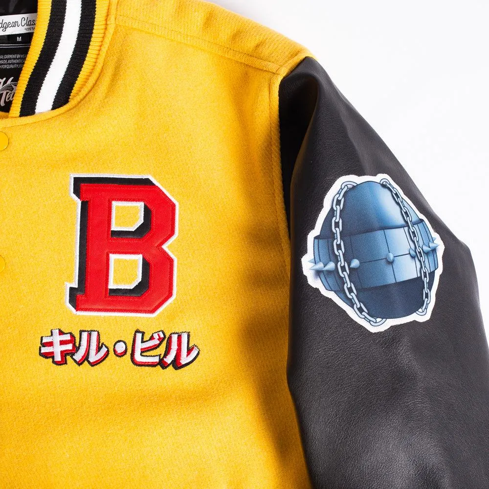 Kill Bill Varsity Jacket In Black/Yellow