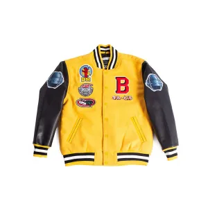 Kill Bill Varsity Jacket In Black/Yellow