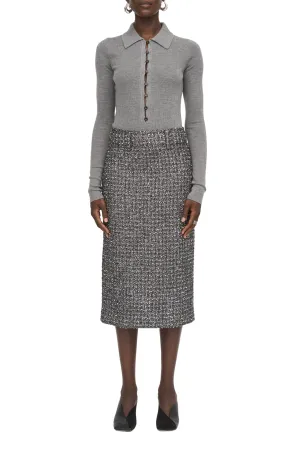 Kissing Placket Grey Polo