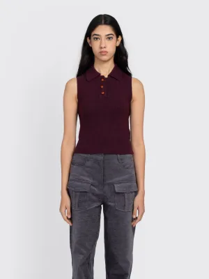 Knitted Polo Top