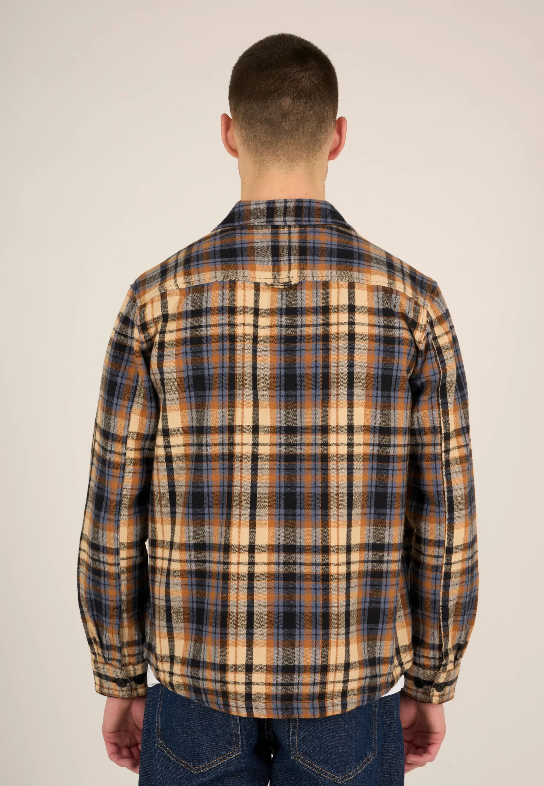Knowledge Cotton Apparel Mens Overshirt