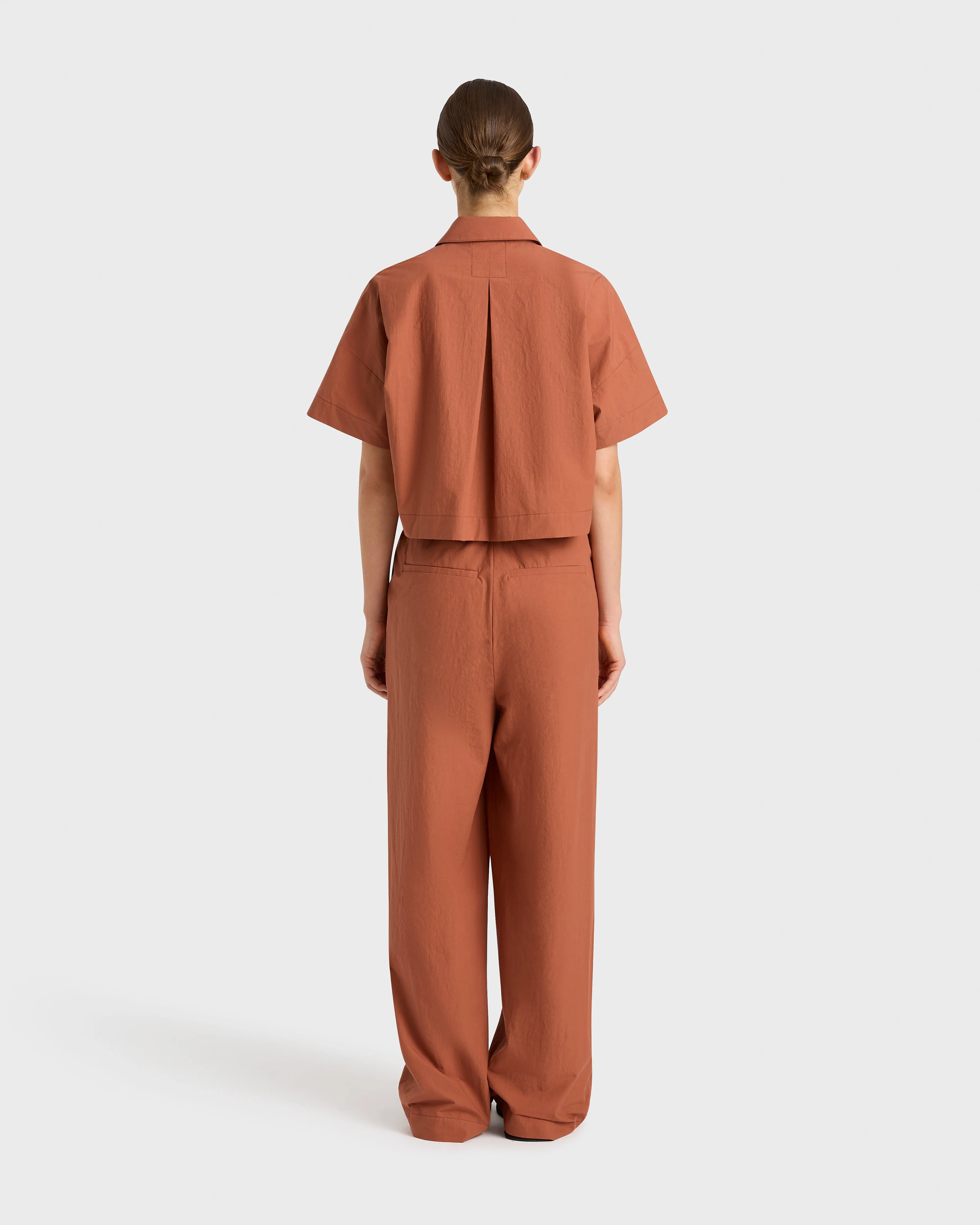 Kyoto Pleat Front Pant - Sienna