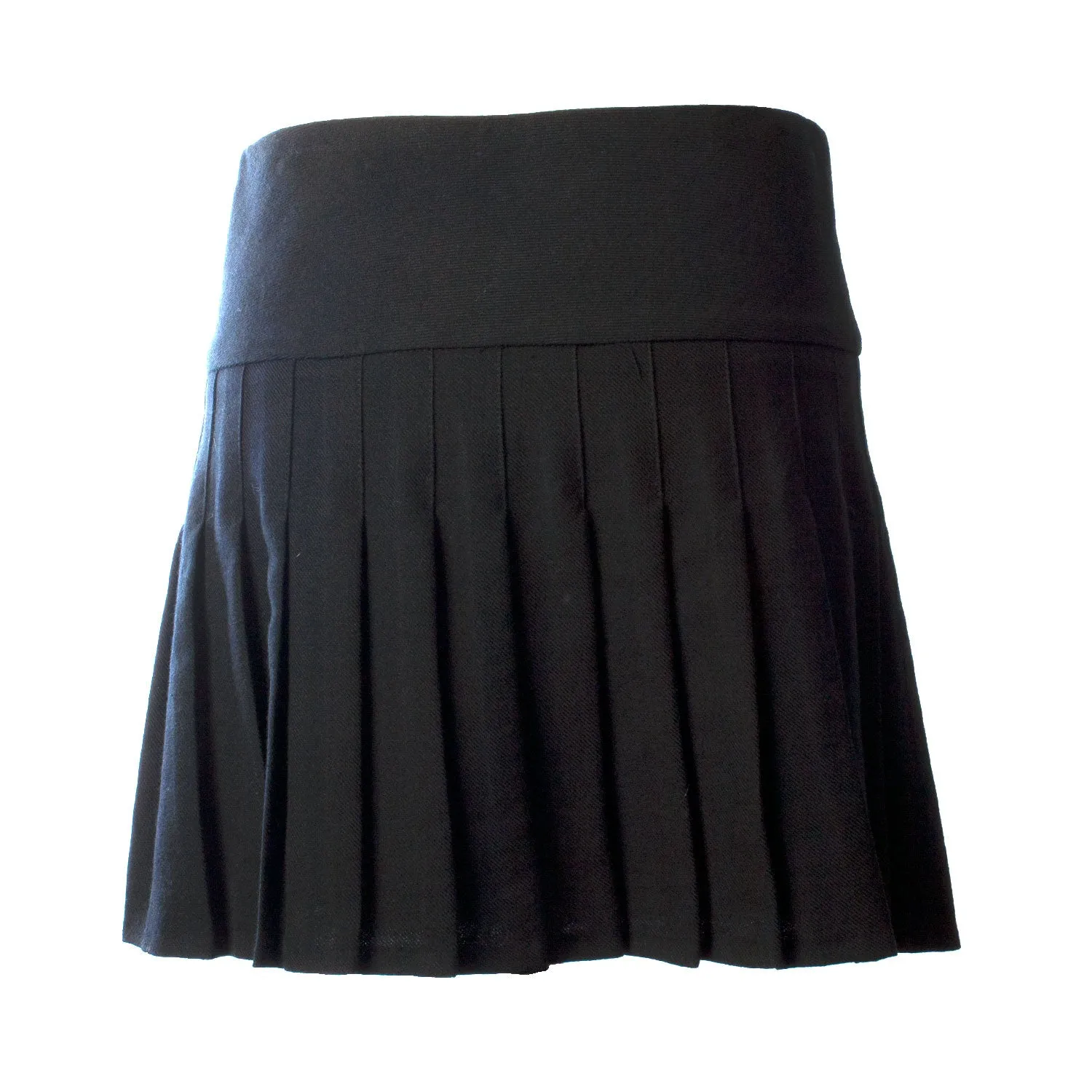 Ladies Tartan Billie Kilted Skirt Black